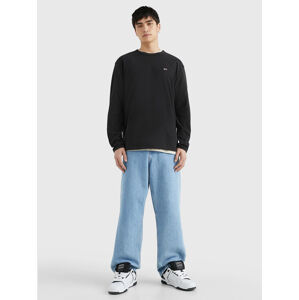 Tommy Jeans pánský černý tenký svetr - L (BDS)